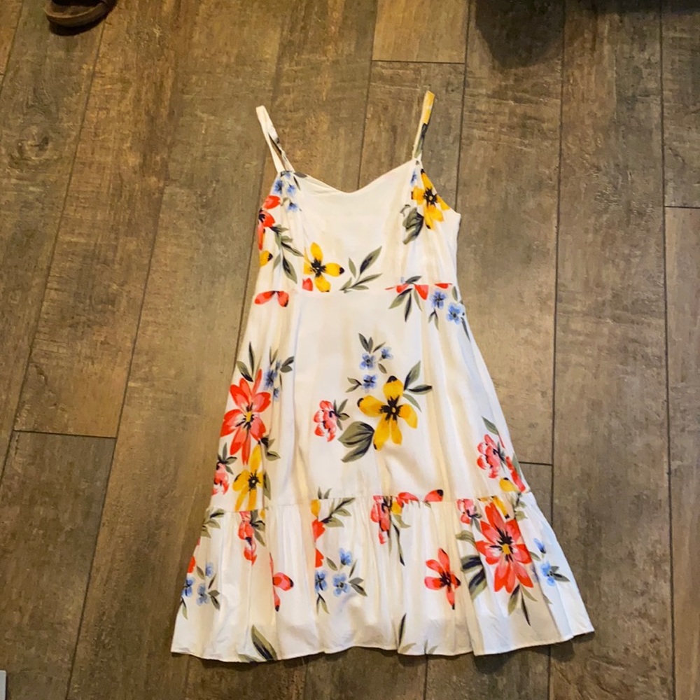 Hawaiian flower print dress